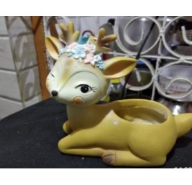 Cute Stag Resin Pot